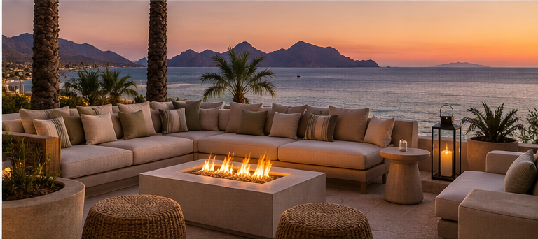 Terraza de proyecto hotelero