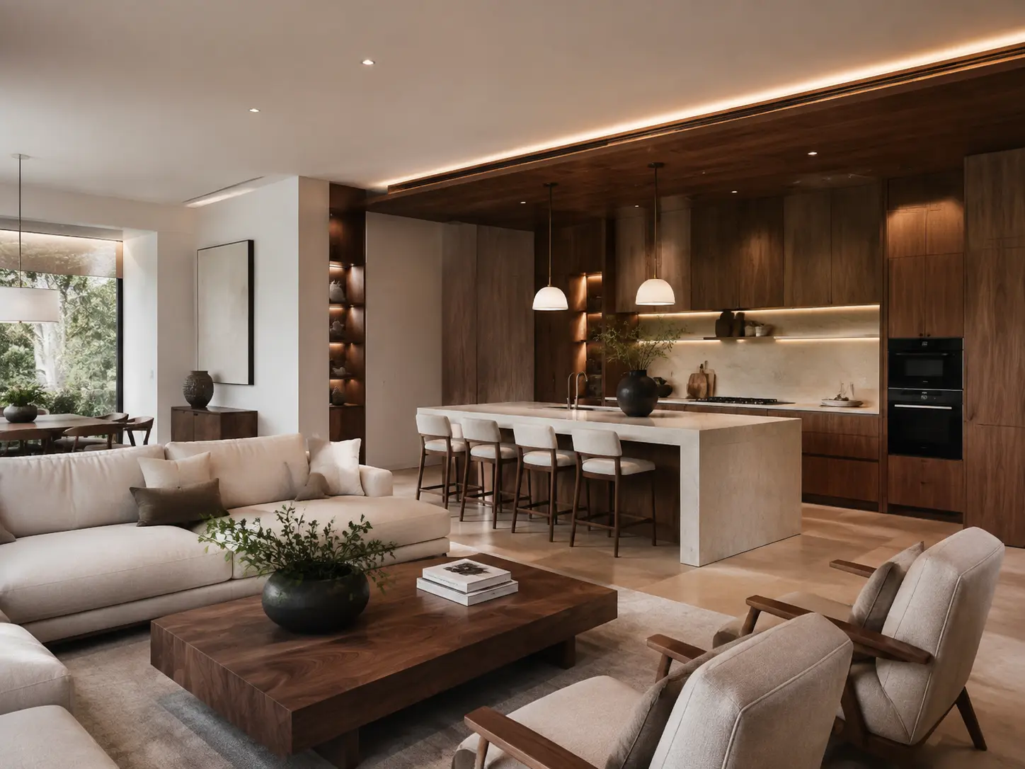 Cocina y carpintería contemporánea diseñada por California Interiors